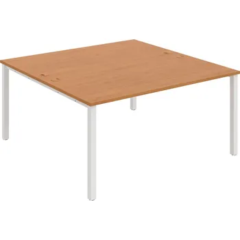 Psací stůl USD 1600 – Stůl pracovní 160 × 160 cm - Olše , Bílý kov