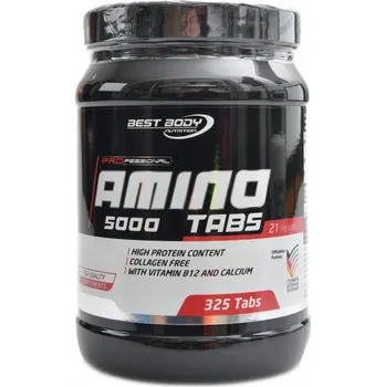 Aminokyselina Vícesložkové tablety - Nejlepší výživa pro tělo Amino 5000, 325 tablet Best Body Nutrition 700 g, bez příchuti