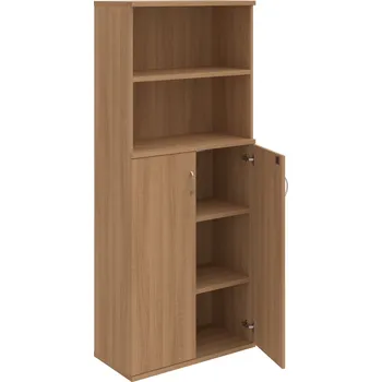 Policová skříň SZ 5 80 04 – Skříň policová dvéřová 192 × 80 cm - Višeň , Višeň , USN – Hobis