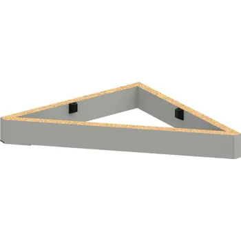 Policová skříň S 400 A – Sokl trojúhelník 5 cm - Šedá