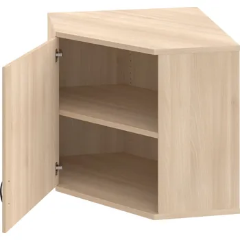 Policová skříň SRV 2 01 L H – Skříň vnitřní roh levá 76,8 cm - Akát , Akát , UCO – černá