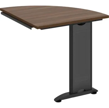 Jednací stůl CP 901 P – Stůl spojovací pravý - Ořech , Černý kov