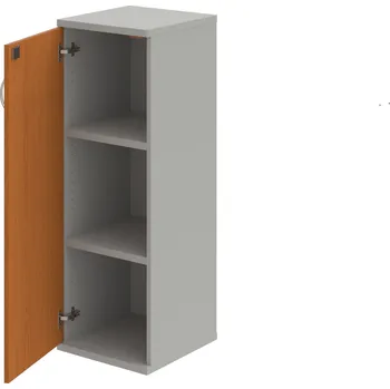 Policová skříň SZ 3 40 01 L – Skříň policová dvéřová 115,2 × 40 cm - Třešeň , Šedá , USN – Hobis