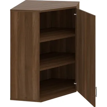 Policová skříň SRV 3 01 P H – Skříň vnitřní roh pravá 115,2 cm - Ořech , Ořech , USH – hranatá