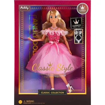 Panenka Módní panenka ve společenských šatech - růžové (19)