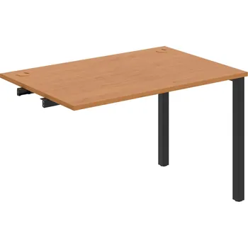 Psací stůl US 1200 R – Stůl pracovní délky 120 cm, k řetězení - Olše , Černý kov