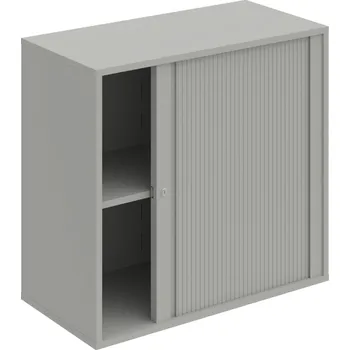 Policová skříň DZ 2 80 03 P – Skříň polic rolet pravá 74 × 80 cm - Šedá , Šedá