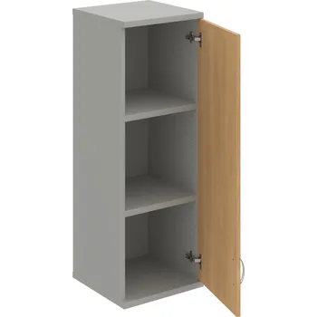 Policová skříň S 3 40 01 P H – Skříň policová dvéřová 115,2 × 40 cm - Dub , Šedá , USN – Hobis