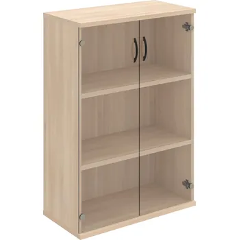 Policová skříň S 3 80 08 – Skříň policová dvéřová 115,2 × 80 cm - Čiré , Akát , UCO – černá