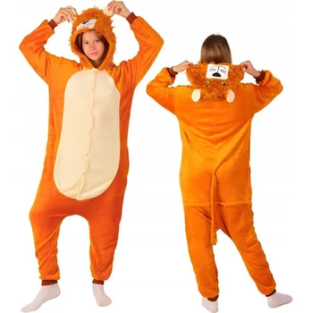 Karnevalový kostým Pyžamo Onesie Kigurumi Kostým Převlek Lev Děti 105 - 115 cm