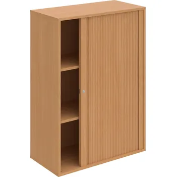 Policová skříň DZ 3 80 07 P – Skříň polic rolet pravá 111 × 80 cm - Buk , Buk