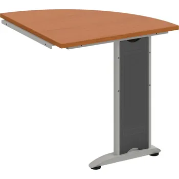 Jednací stůl CP 901 P – Stůl spojovací pravý - Třešeň , Šedý kov