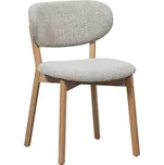 WOOOD Béžová čalouněná jídelní židle Ubak