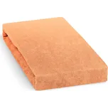 Froté prostěradlo 70x160cm, světle meruňkové