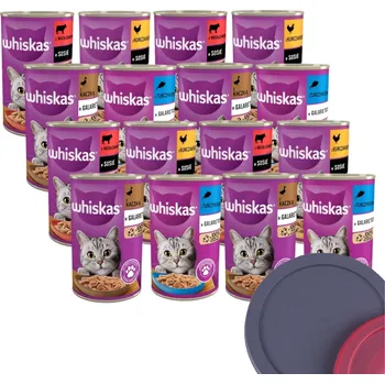 Krmivo pro kočku WHISKAS Adult hovězí 400g + 2ks víka na plechovky ZDARMA