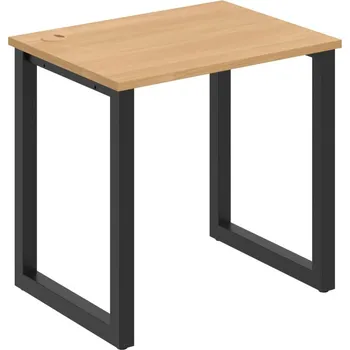 Psací stůl UE O 800 – Stůl pracovní délky 80 cm, hl. 60 cm - Dub , Černý kov