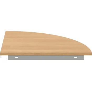 Jednací stůl GP 900 P – Stůl spojovací, pravý - Dub , Šedý kov