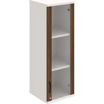 Policová skříň SZ 3 40 02 P H – Skříň policová dvéřová 115,2 × 40 cm - Ořech , Bílá , UCO – černá