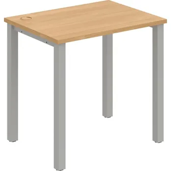 Psací stůl UE 800 – Stůl pracovní délky 80 cm, hl. 60 cm - Dub , Šedý kov