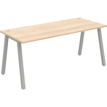 Psací stůl US A 1800 – Stůl pracovní délky 180 cm - Akát , Šedý kov