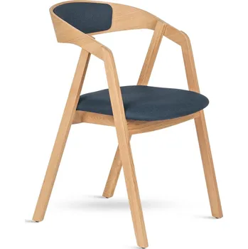 Jídelní stůl GURU /2 buk – čalouněné křesílko - tm. hnědá , lux 10 terracotta