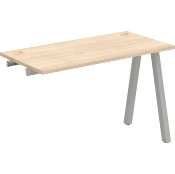 Psací stůl UE A 1200 R – Stůl pracovní délky 120 cm, hl. 60 cm, k řetězení - Akát , Šedý kov