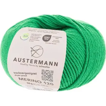 Příze Austermann Merino 120 EXP 173 Golfová zelená (Příze Merino 120 EXP GRAS)