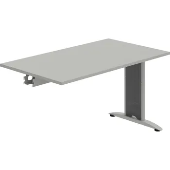 Jednací stůl FJ 1400 R – Stůl jednací řetězící rovný 140 cm - Šedá , Šedý kov
