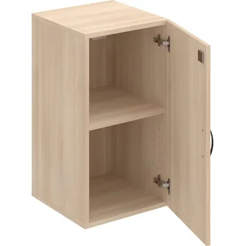 Policová skříň DZ 2 40 01 – Skříň policová dvéřová 74 × 40 cm - Akát , Akát , UCO – černá