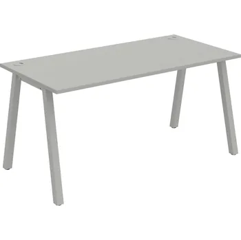 Psací stůl US A 1600 – Stůl pracovní délky 160 cm - Šedá , Šedý kov