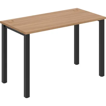 Psací stůl UE 1200 – Stůl pracovní délky 120 cm, hl. 60 cm - Višeň , Černý kov