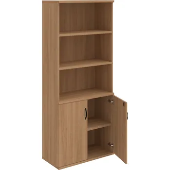 Policová skříň SZ 5 80 03 – Skříň policová dvéřová 192 × 80 cm - Višeň , Višeň , UCO – černá