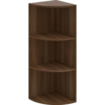 Policová skříň DR 3 P – Skříň vnější roh pravý 111 cm - Ořech