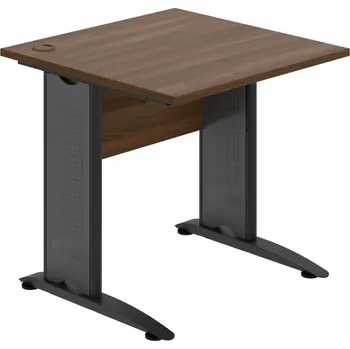 Psací stůl CS 800 – Stůl pracovní rovný 80 cm - Ořech , Ořech , Černý kov