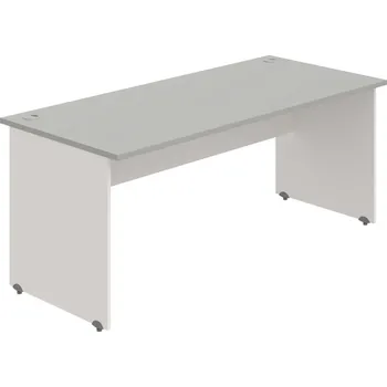 Psací stůl GS 1800 – Stůl pracovní rovný 180 cm - Šedá , Bílá