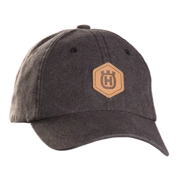 Módní doplněk HUSQVARNA 593254001 Kšiltovka Granite leather patch