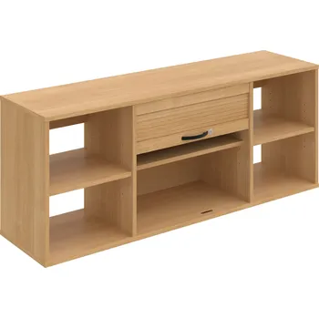 Policová skříň SRZ 7 – Skříň závěsná roletová 140 cm - Dub , UCO – černá , Dub