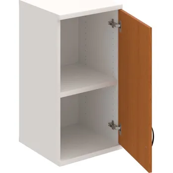 Policová skříň S 2 40 01 P H – Skříň policová dvéřová 76,8 × 40 cm - Třešeň , Bílá , UCO – černá
