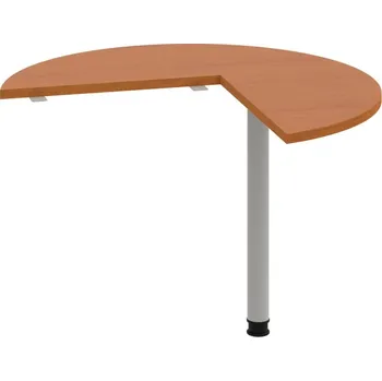 Psací stůl GP 21 P – Stůl jednací pravý ø 100 cm - Třešeň , Šedý kov