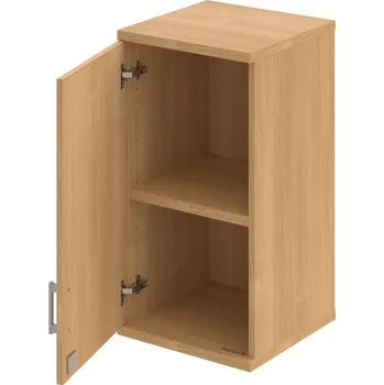 Policová skříň SZ 2 40 01 L H – Skříň policová dvéřová 76,8 × 40 cm - Dub , Dub , USH – hranatá