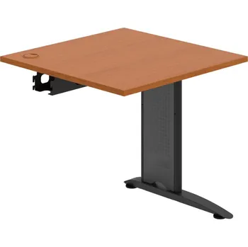 Psací stůl FS 800 R – Stůl pracovní řetězící rovný 80 cm - Třešeň , Černý kov