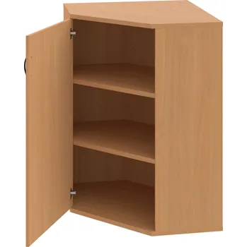 Policová skříň SRV 3 01 L – Skříň vnitřní roh levá 115,2 cm - Buk , Buk , UCO – černá