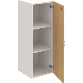 Policová skříň DZ 3 40 01 – Skříň policová dvéřová 111 × 40 cm - Dub , Bílá , USN – Hobis