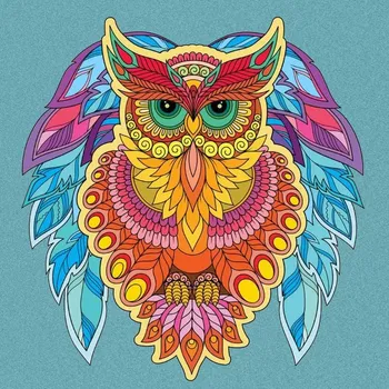 omalovánky Malování podle čísel Sova Moudrosti 30 x 30 cm
