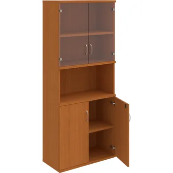 Policová skříň SZ 5 80 10 – Skříň policová dvéřová 192 × 80 cm - Třešeň , Třešeň , USN – Hobis