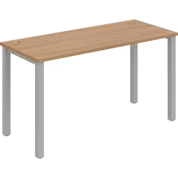Psací stůl UE 1400 – Stůl pracovní délky 140 cm, hl. 60 cm - Višeň , Šedý kov