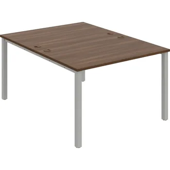 Psací stůl USD 1200 – Stůl pracovní 120 × 160 cm - Ořech , Šedý kov