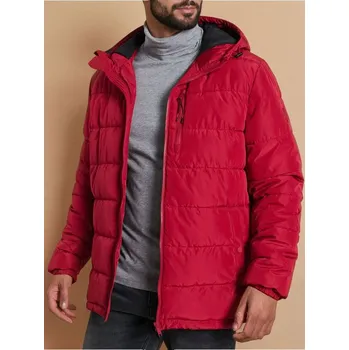 Sinsay - Bunda puffer s kapucí - červená - 1810O-33X - 1810O-33X-L-2