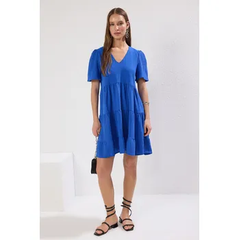 Dámské šaty Dámské šaty Trendyol Wide cut Trendyol modrá 1258869