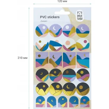 samolepka Samolepky PVC MESH Sunset 25 ks